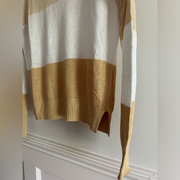 Club Monaco Striped Linen Boatneck Pullover Sweater - Picture 3 of 6